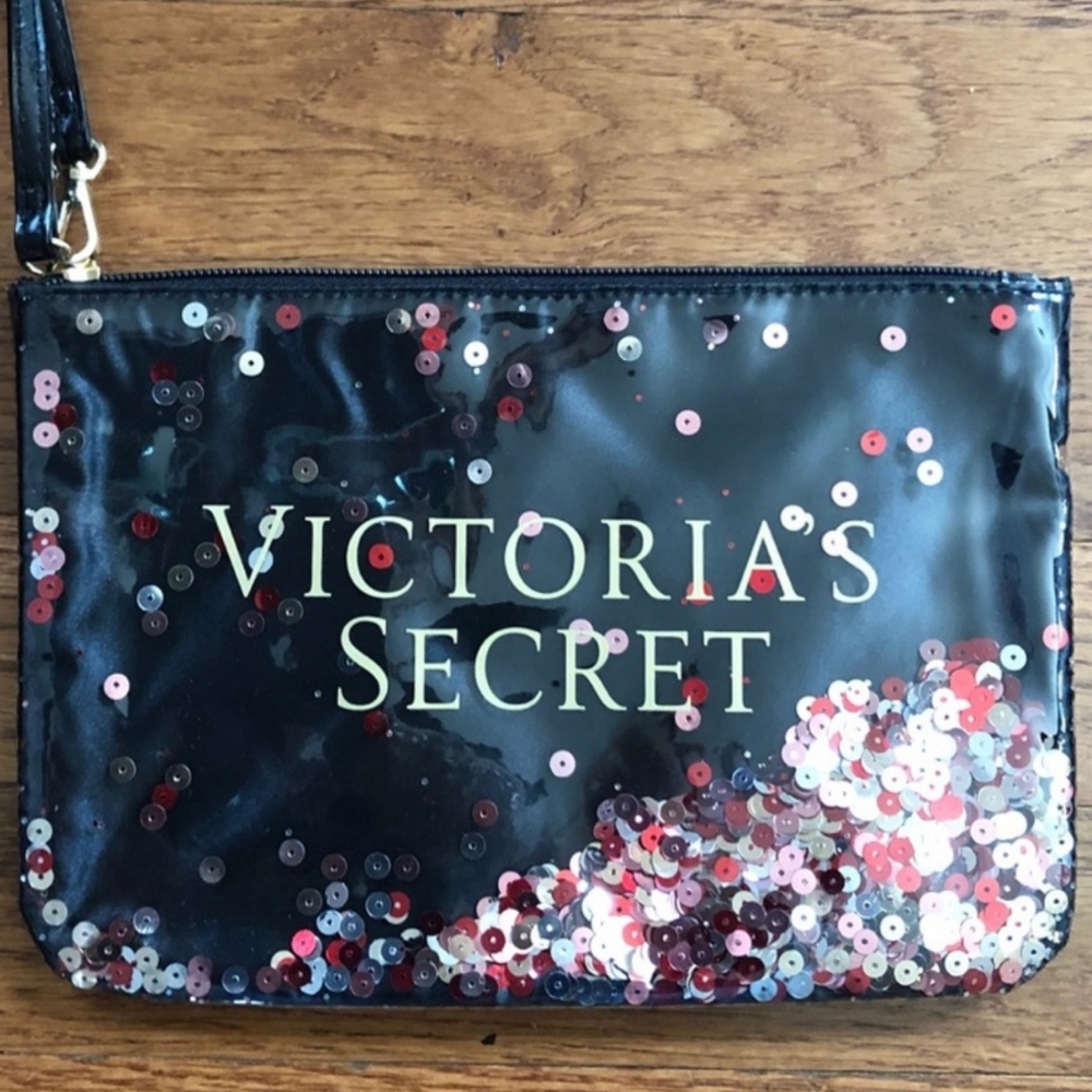 Bling rhinestone Victoria's Secret shifting sequins wristlet 8.5" × 6" - Picture 11 of 13
